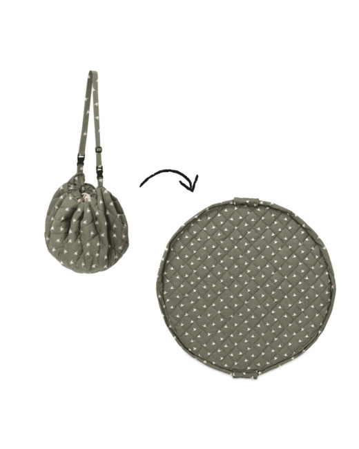 Sac à jouets - Tapis d'éveil 2 en 1 en coton bio