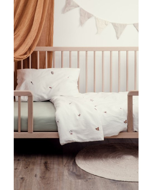 Housse de couette coton bio bébé Petite Plume