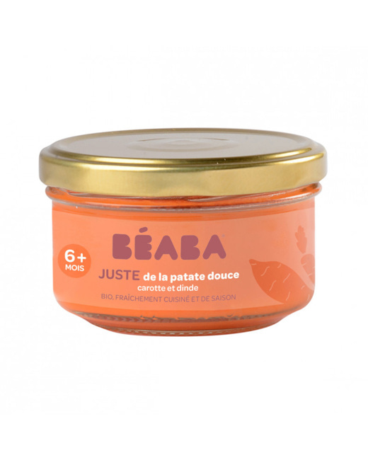 Juste une purée de patate douce, carotte et dinde