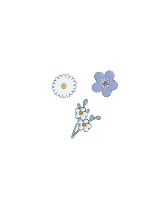 Set de 3 pin's Flower Collection