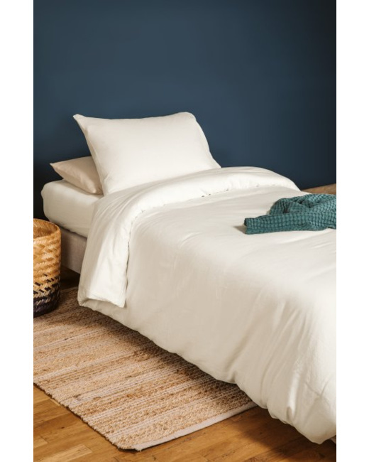 Housse de couette pur Coton Bio pour lit 1 personne
