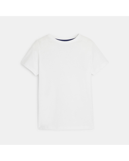 T-shirt basique manches courtes blanc garçon