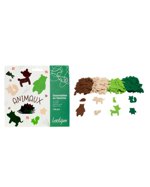 Gommettes Feutrine - Animaux & Objets