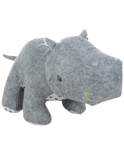 Peluche en feutrine forme hippopotame