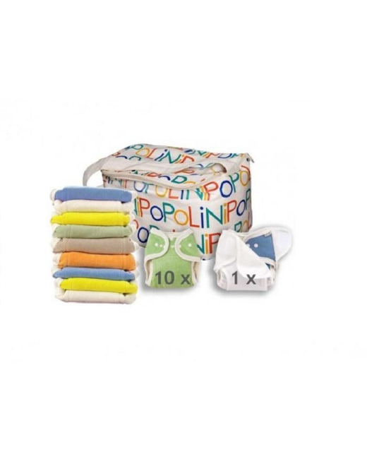 Lot de 10 couches lavables Onesize Soft