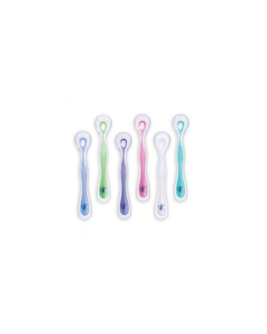 Cuillère avec bord doux en silicone