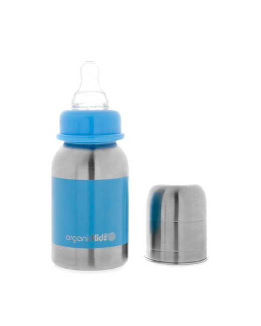 Biberon en inox 120 ml goulot étroit