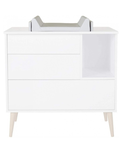 Plan à langer pour commode Cocoon Ice White