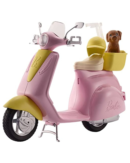 Barbie Scooter et petit chien