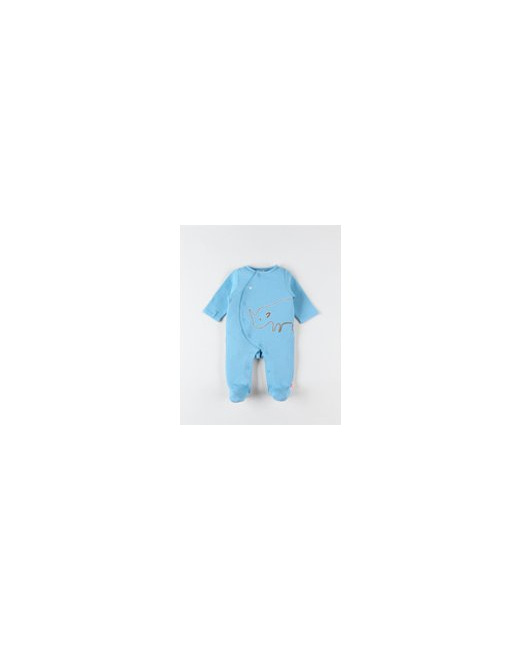 Pyjama 1 pièce rhino en jersey gaufré