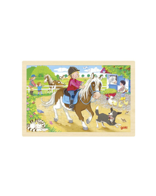Puzzle en bois Poney