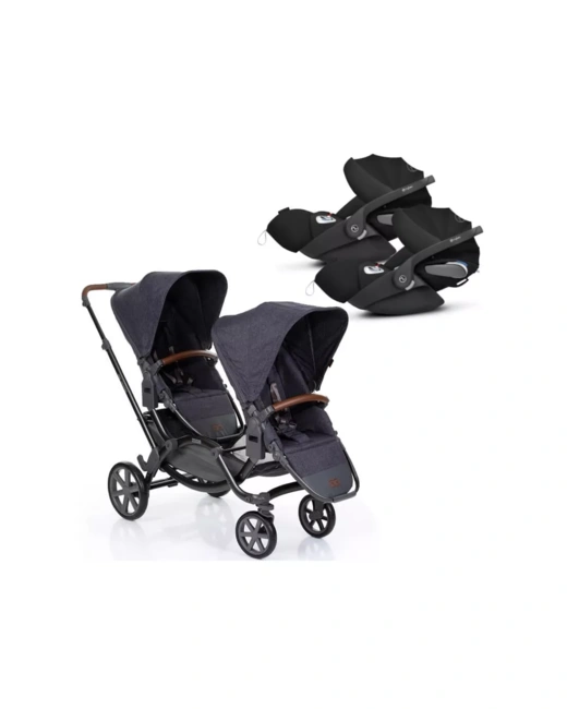 Poussette double Zoom + 2 coques Cybex Cloud Z