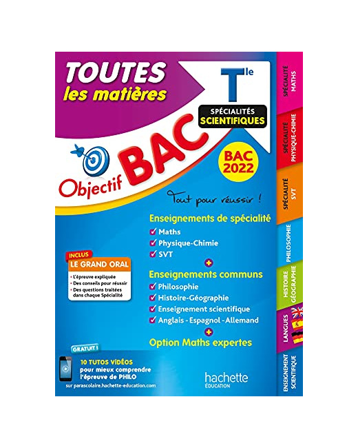 Objectif Bac Toutes les matières Term Spécialités scientifiques BAC 2022
