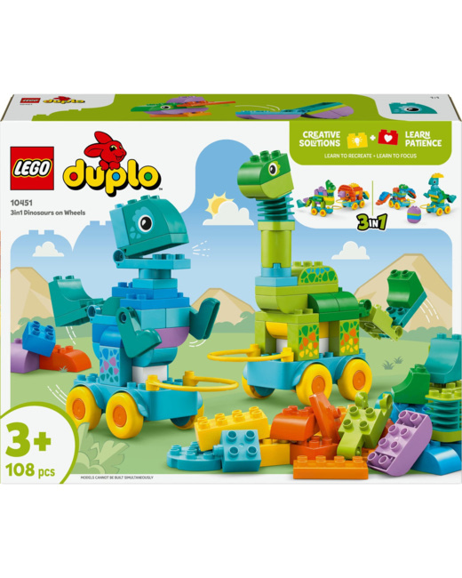 Ma ville dinosaures sur roues 3-en-1 Duplo