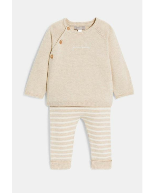 Pull et pantalon maille tricot bébé fille