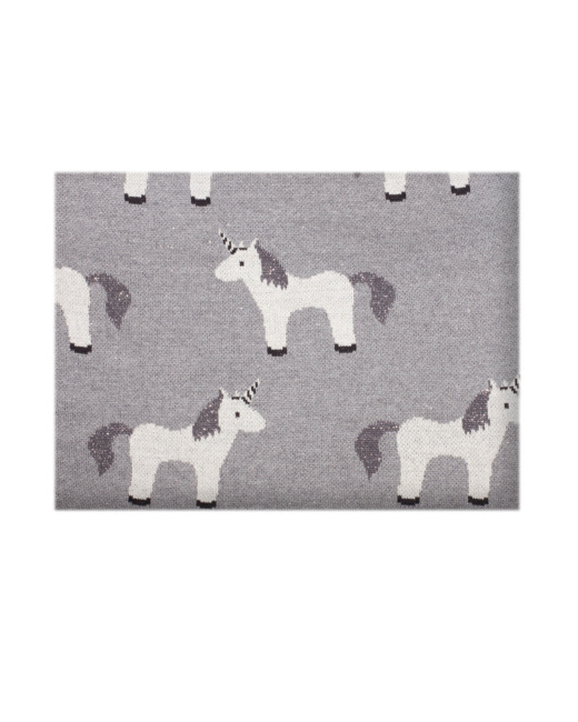 Couverture pour bébé en coton bio, LICORNE