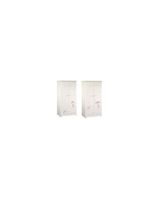 Armoire 2 portes 1 tiroir mon petit monde a moi