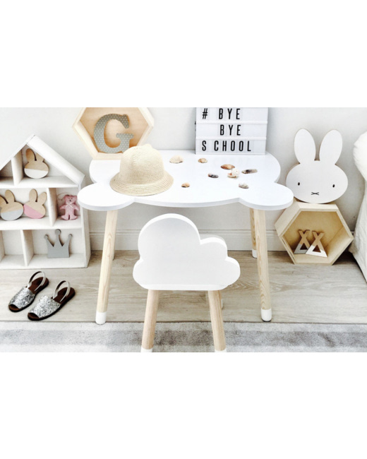 Table + chaise nuage