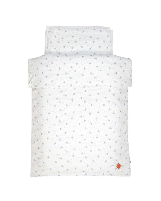 Parure de lit, housse de couette et taie d'oreiller, Bleuet
