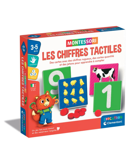 Jeu éducatif Les chiffres tactiles - Montessori