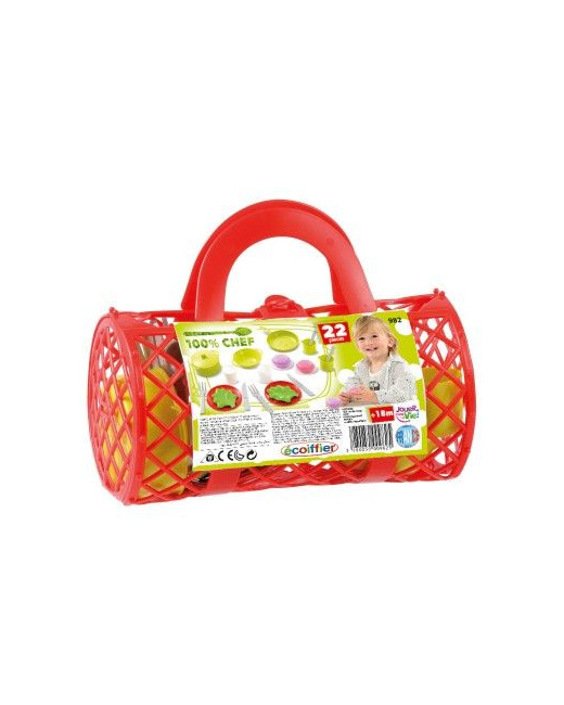 Panier polochon garni : Dînette