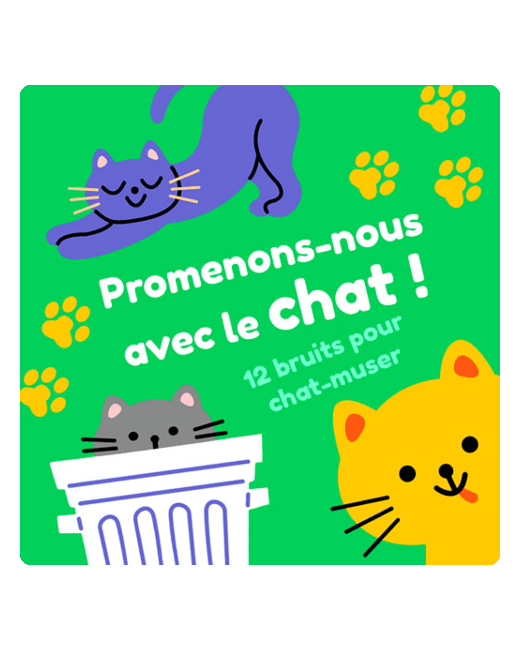 Imagier sonore pour enfant - Promenons-nous avec le chat !