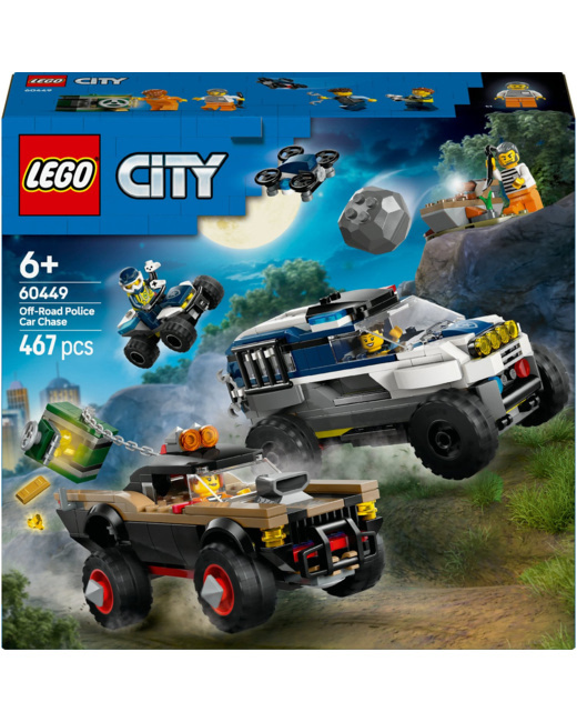 La course-poursuite de la voiture de police tout-terrain City