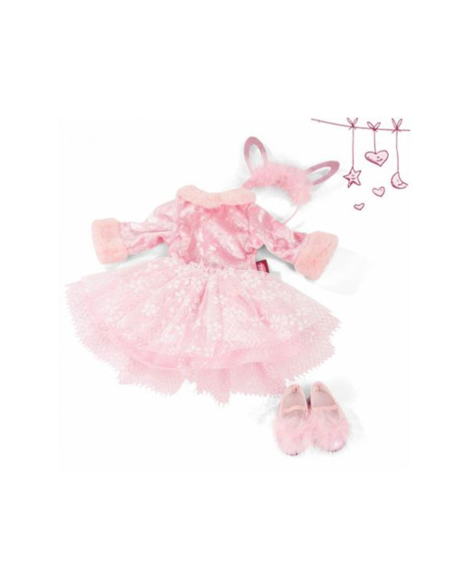 Robe flamingo pour poupées de 50cm