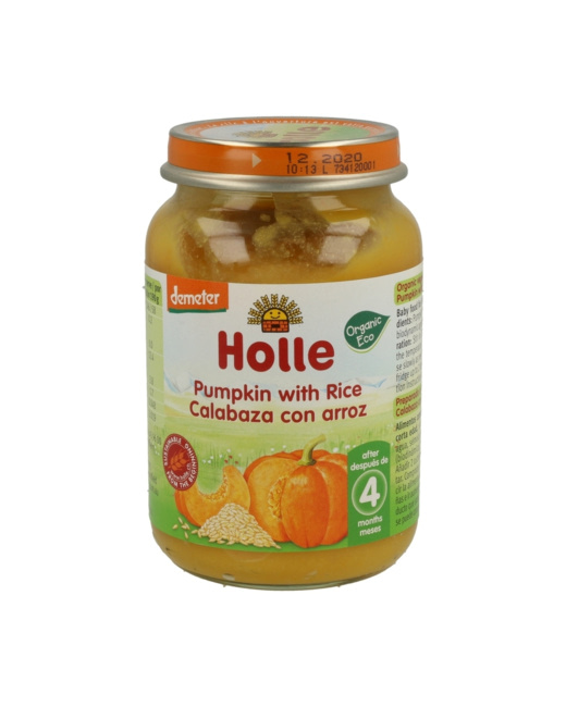Pot de citrouille avec riz Bio