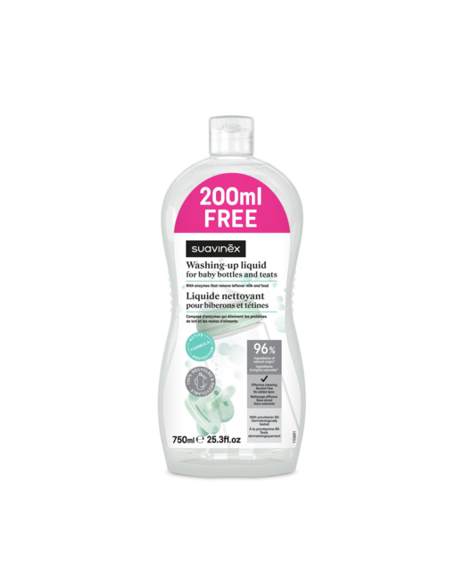 Liquide nettoyant spécial biberons et tétines