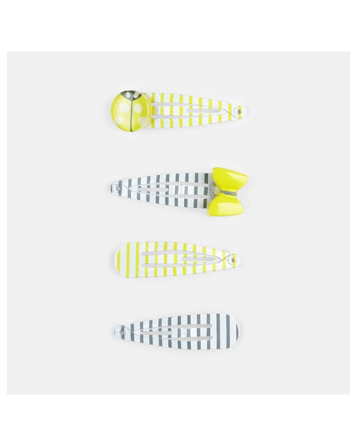 Lot de 4 barrettes rayées