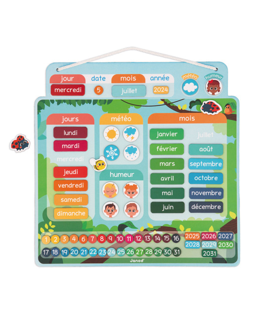 Calendrier enfant magnétique
