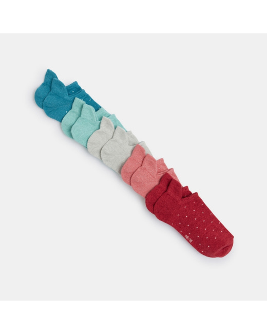 Chaussettes invisibles pailletées (lot de 5) fille