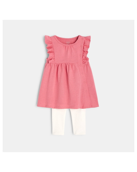 Robe effet pointelle et legging