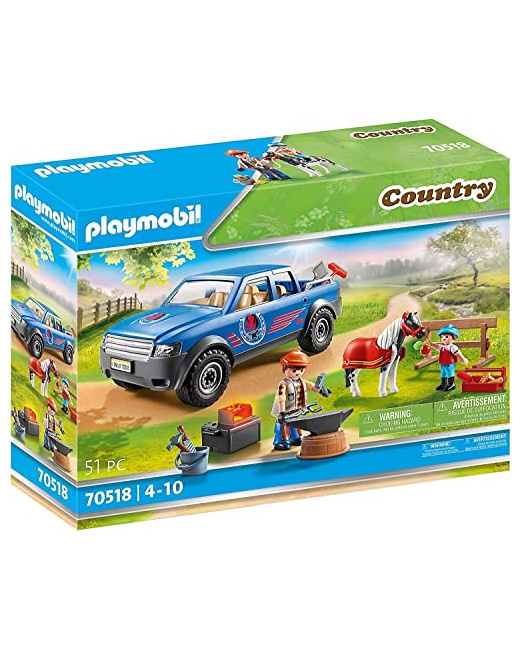 Playmobil Country - Maréchal-ferrant et véhicule