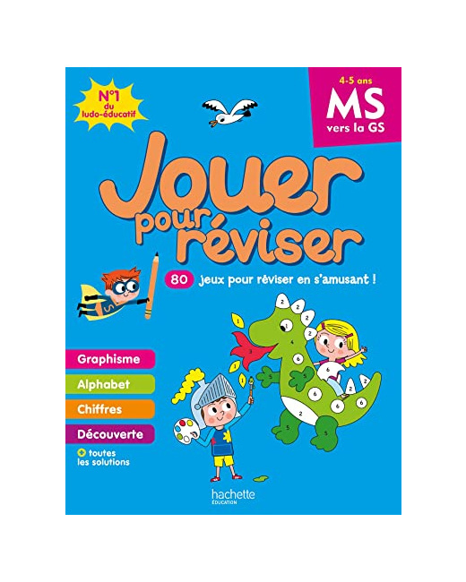 Jouer pour réviser - De la Moyenne à la Grande Section - Cahier de vacances 2023