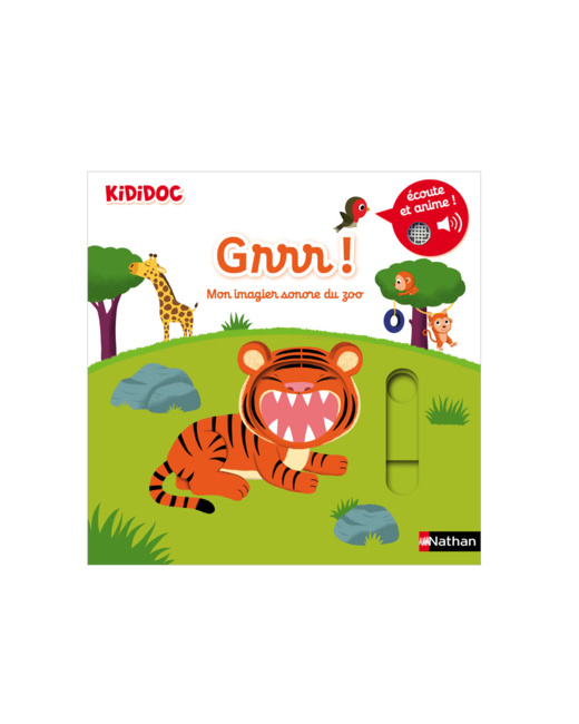 Livre Grrr ! Mon imagier sonore du zoo - Kididoc