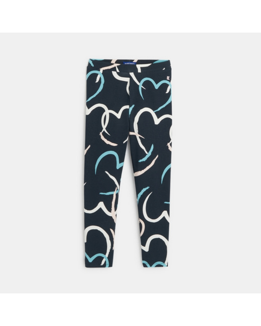 Legging de sport cœurs fille