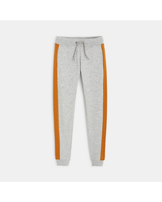 Jogging à bandes contrastées gris garçon