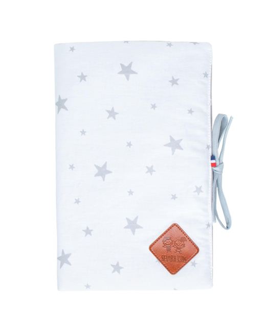 Protège carnet de santé bébé en coton, Stella
