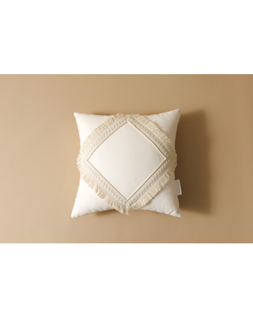 Coussin à franges Boho