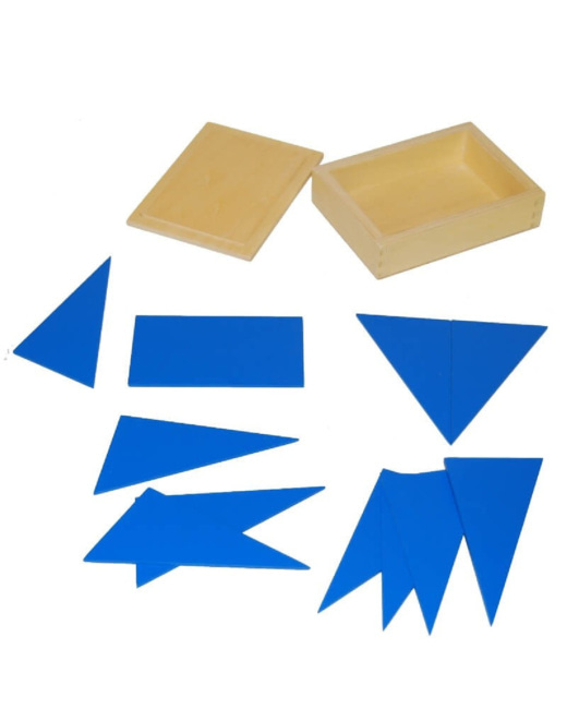 Boite des triangles bleus