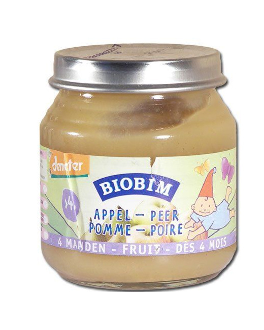 Biobim - Petit pot Fruits : Pommes-Poires - dès 4 mois