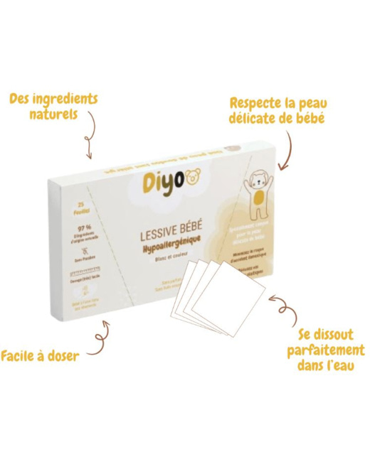 Lessive bébé en feuille