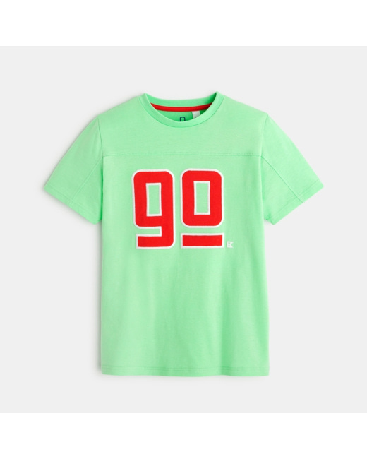 T-shirt motif brodé vert garçon