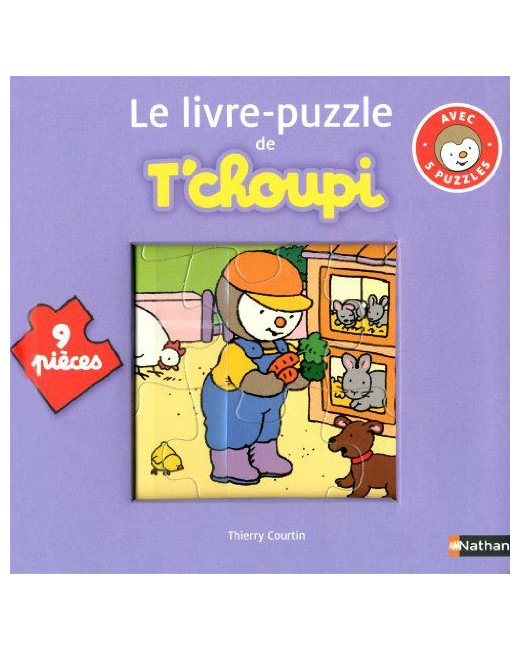 Livre puzzle T'choupi - 9 pièces