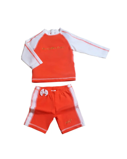 Ensemble enfant Anti-UV fille : Sunny Orange