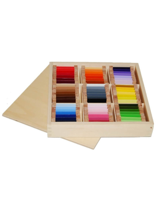 3ème boite de couleurs plaquettes bois