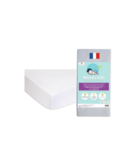 Matelas 40x80 + 2 alèses coton Bio