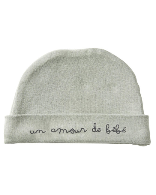 Bonnet double coton naissance Un Amour de bébé